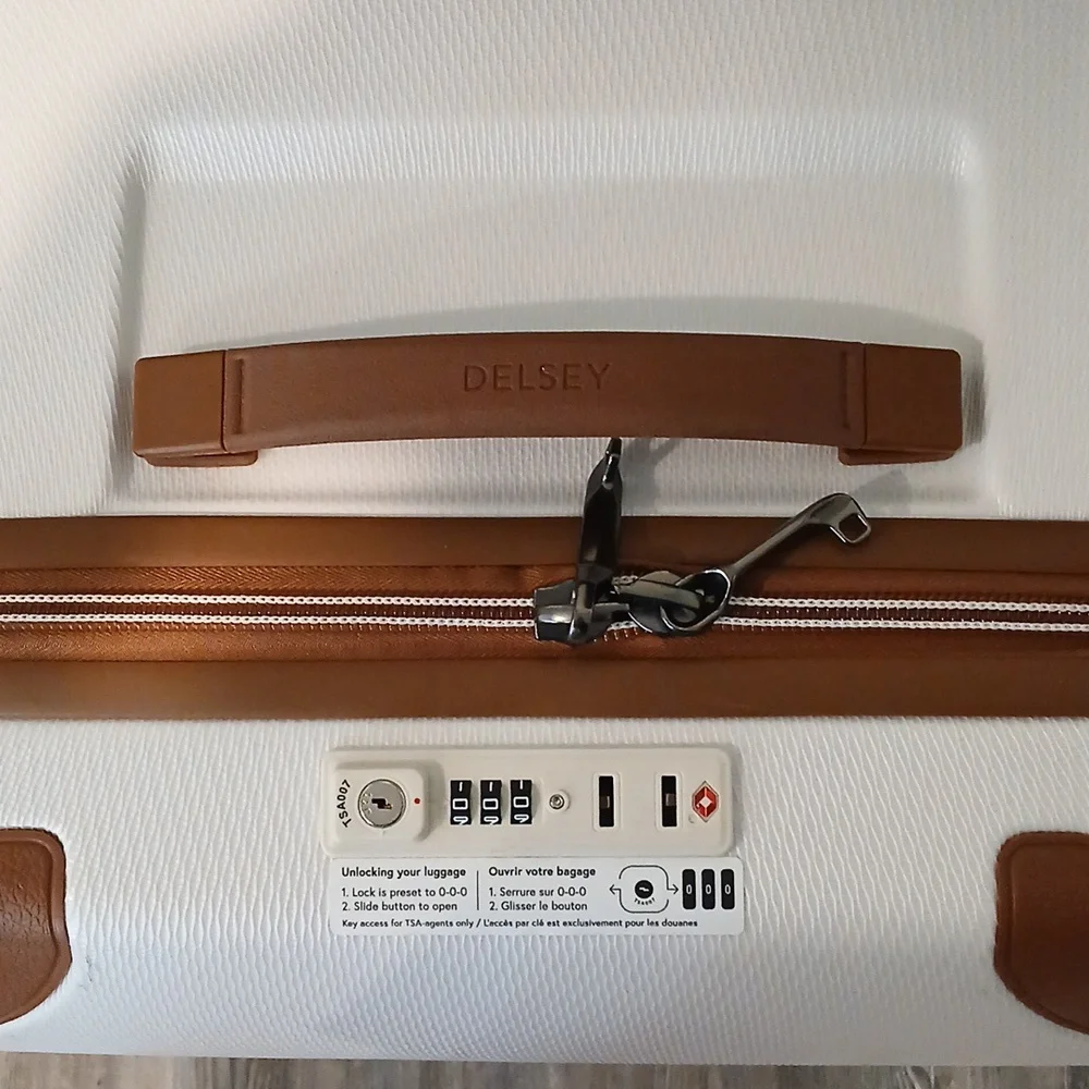 Delsey Chatelet Air 2.0 Medium Trunk Spinner Color: Angora